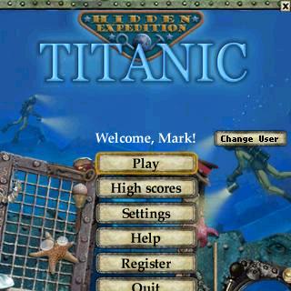 Titanic Opening Screen