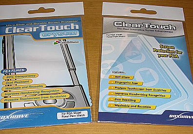 boxwave cleartouch protectors fossil wrist pda1