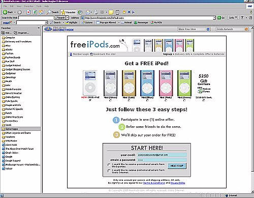 the free ipod project1