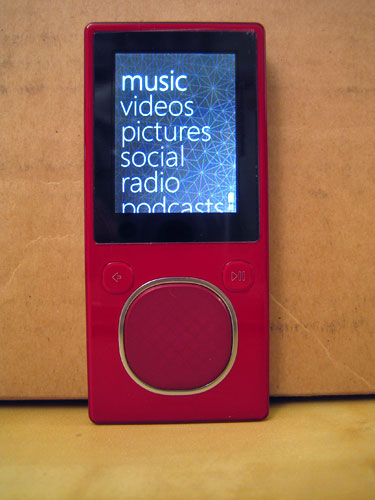zune 8gb red owners manual
