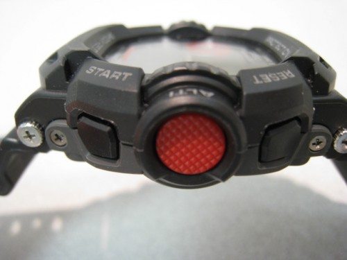 Note how the glass face is recessed around the G-Shock's trademark "armor".