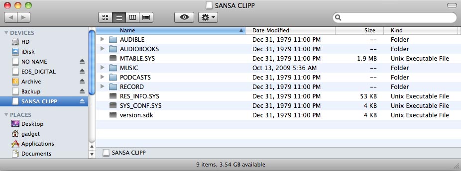 sansa clip mp3 player software download
