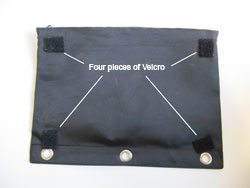 lt_1 1) Take a $2.50 (or cheaper) pencil case and add some velcro . . .