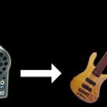 Amp and guitar not to scale.
