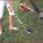 Looks like a golf club, but the Shapoopie works with the other kinds of divots.