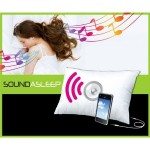 Ellery Homestyles Sound Asleep Comfort Pillow with Built In Speakers. Plug in your favorite Mp3 player, turn on the music and fall asleep listening to music without bothering anyone else.