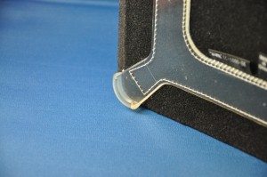 Corner detail of clip