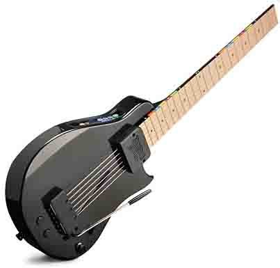 This guitar from ThinkGeek is a real electric guitar with a lot of features