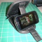 SmartStation as work station, phone in landscape mode