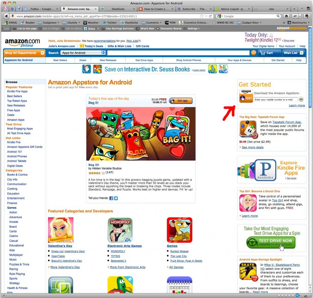 How do you install the Amazon Appstore on your device?