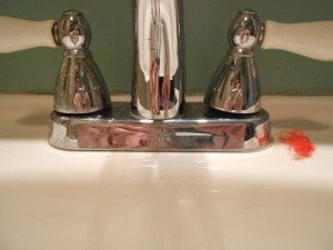 Bathroom faucet- right side polished