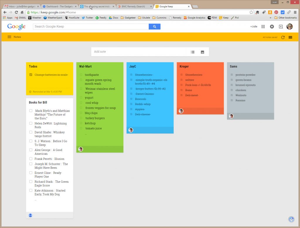 Google Keep note and list taking app review - The Gadgeteer