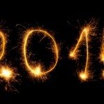 2015 with sparklers