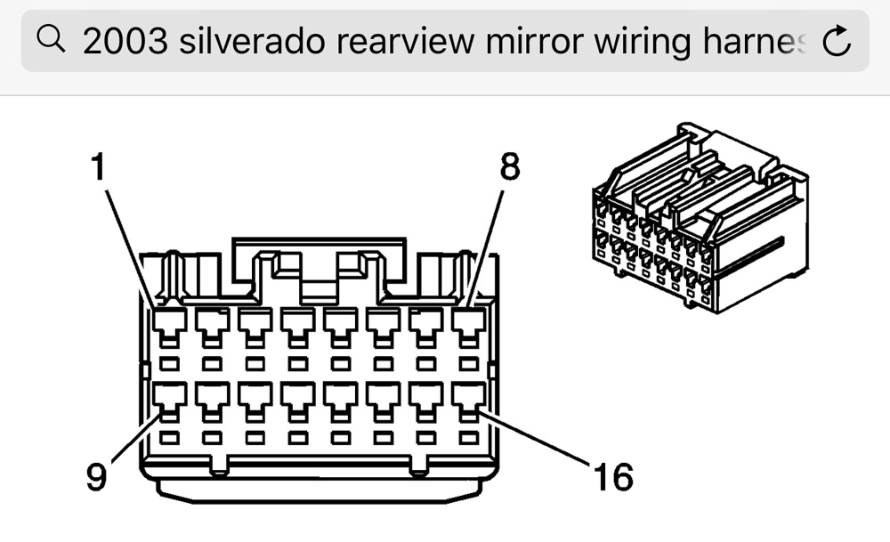 2008 silverado mirror wiring diagram