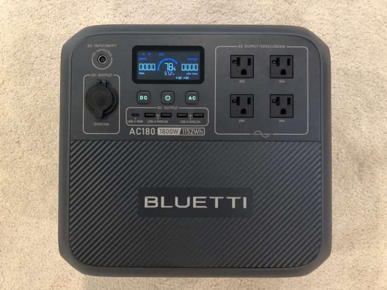 Bluetti Ac Portable Power Station Review The Gadgeteer