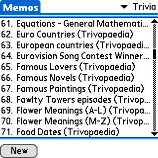 Trivia List 3