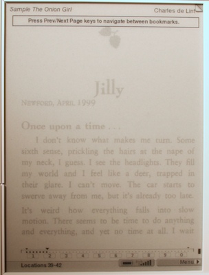 kindle position bar