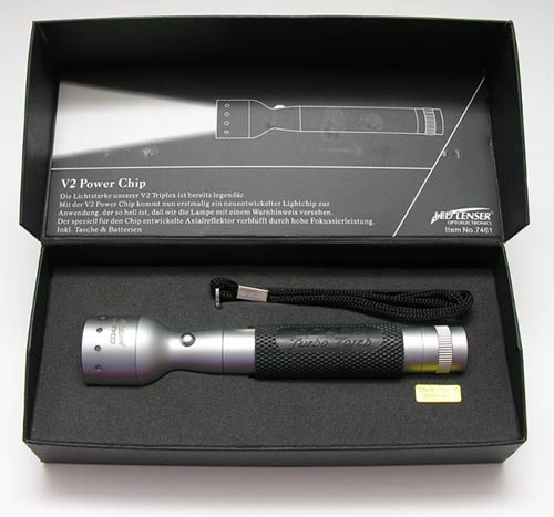 Coast LED-Lenser V2 Mini Moon Flashlight Silver