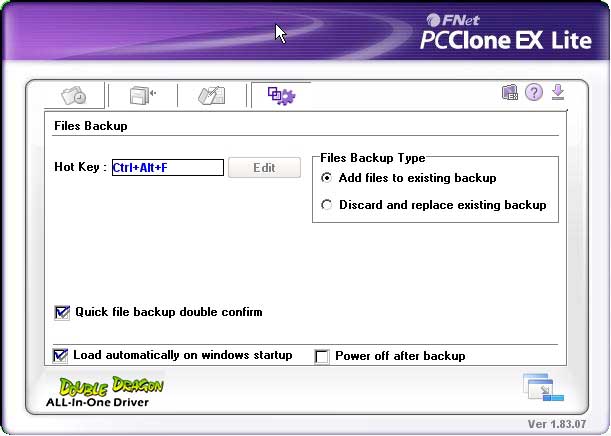 fnet pcclone ex lite software