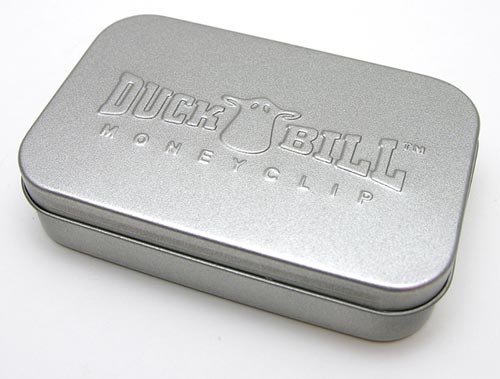 Duck Bill Money clip tin