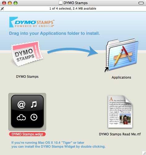 dymo stamps software for mac