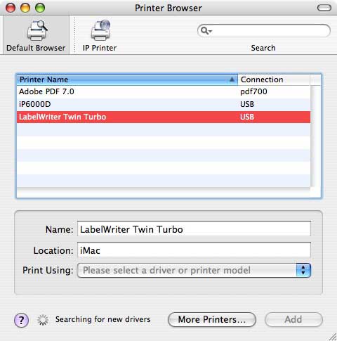 dymo labelwriter twin turbo driver for mac