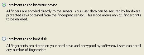eikon fingerprint reader software