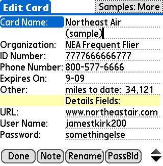 Data field