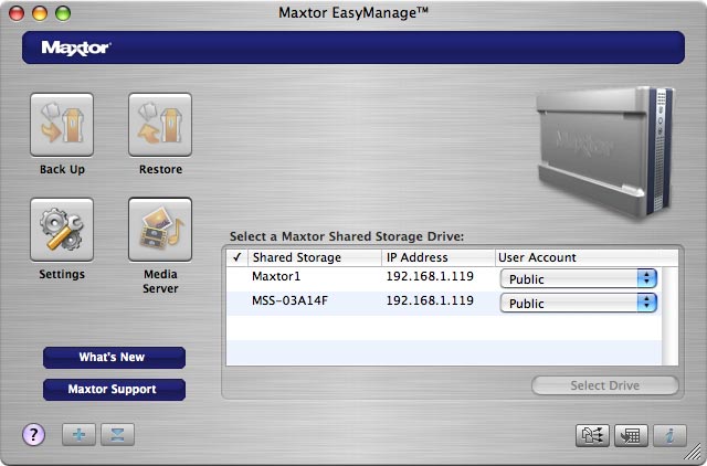 maxtor sharedstorage2 9