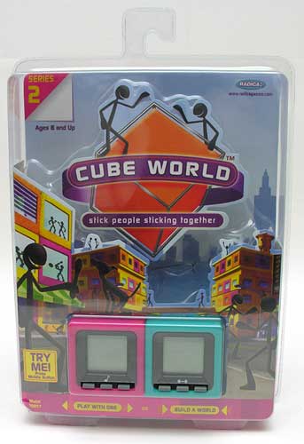 Cube World Retro LCD Stick Man Radica Game Toy Interactive All 11 Fully Working 