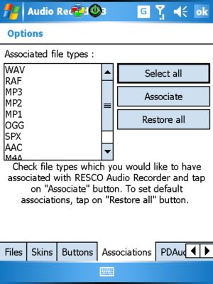 resco audio recorder 10