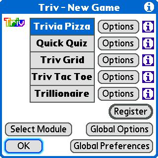 Triv Main Screen