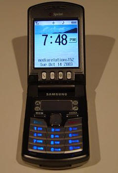 Sprint Pcs Samsung Sph I500 Palm Os Powered Phone Review The Gadgeteer