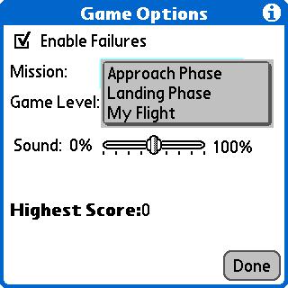 LEM Simulator 2.1 OptionsScreen2