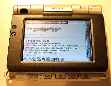 Sony CLIÉ PEG-UX50/U Review - The Gadgeteer