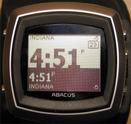 dual time zone digital watch