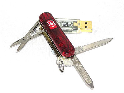 swissbit swissmemory 1gb usb victorinox knife16