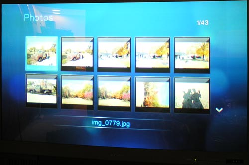 WD TV HD Media Player Photo thumbnails