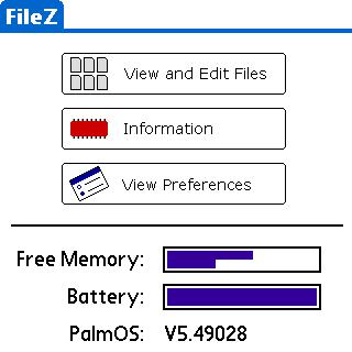 FileZ open screen