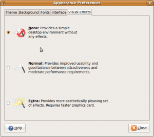 Ubuntu Appearance Preferences