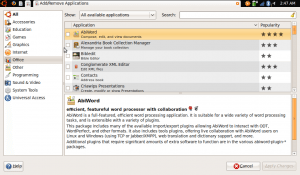 Ubuntu Netbook Remix Package Manager
