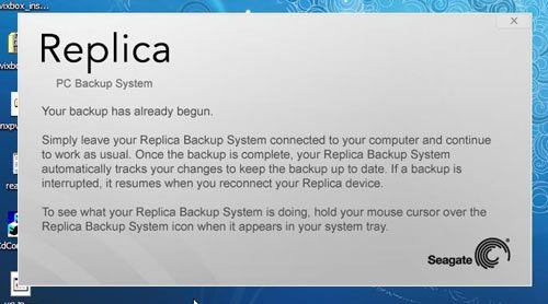 seagate replica windows 10 installation