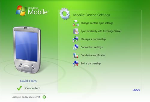 Windows Mobile Device Center - The Gadgeteer