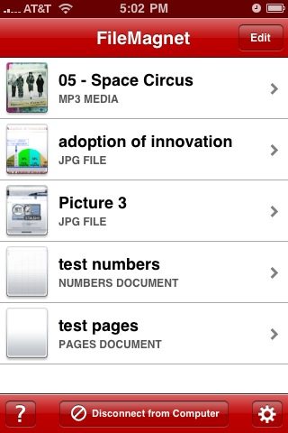 File Magnet also organizes by type, but there is no grouping.