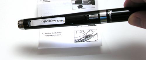 pen with lighted magnifier