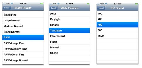 Camera Setting on the iPhone