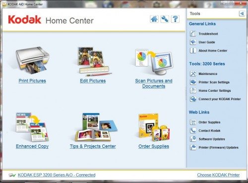 kodak aio home center software will not install