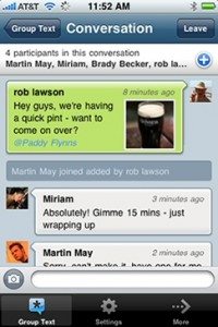 brightkite grouptext