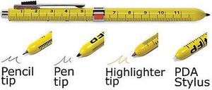 four function ruler pen