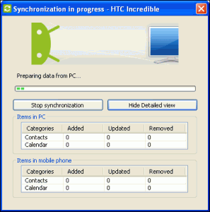 htc sync manager error